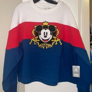 Color block royal Mickey Mouse sweatshirt